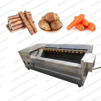 Potato Washer Peeler And Cutter Vegetable And Fruit Brush Cleaning Machine