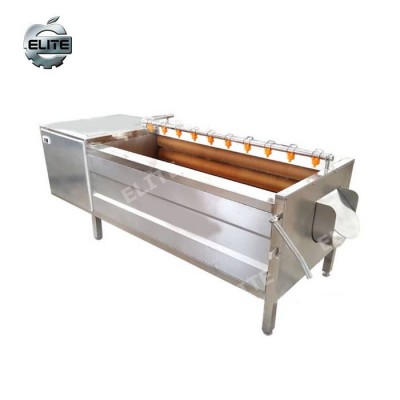 304 Stainless Steel Drum Washer For Fruit And Vegetable Ginger / Potato Cleaning Machine